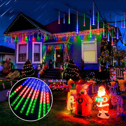 Luces Led Tipo Lagrima Meteoro 50 Cm - MULTICOLOR.