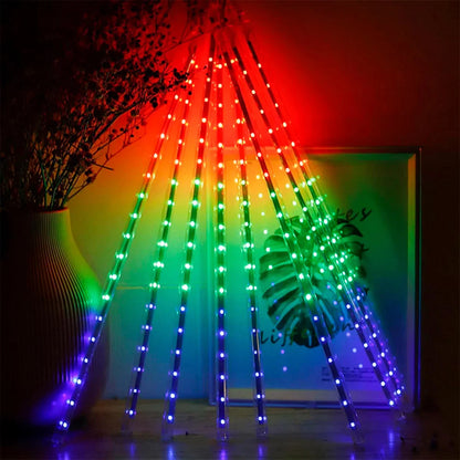 Luces Led Tipo Lagrima Meteoro 50 Cm - MULTICOLOR.